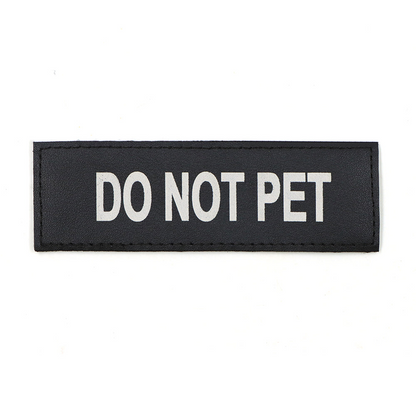 Black Do Not Pet patch
