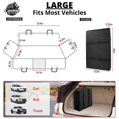 Large-size hammock fit diagram with pickup truck examples