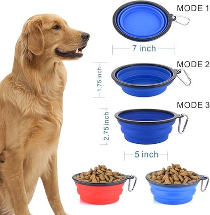 Graphic comparing bowl modes and capacities for different dog sizes