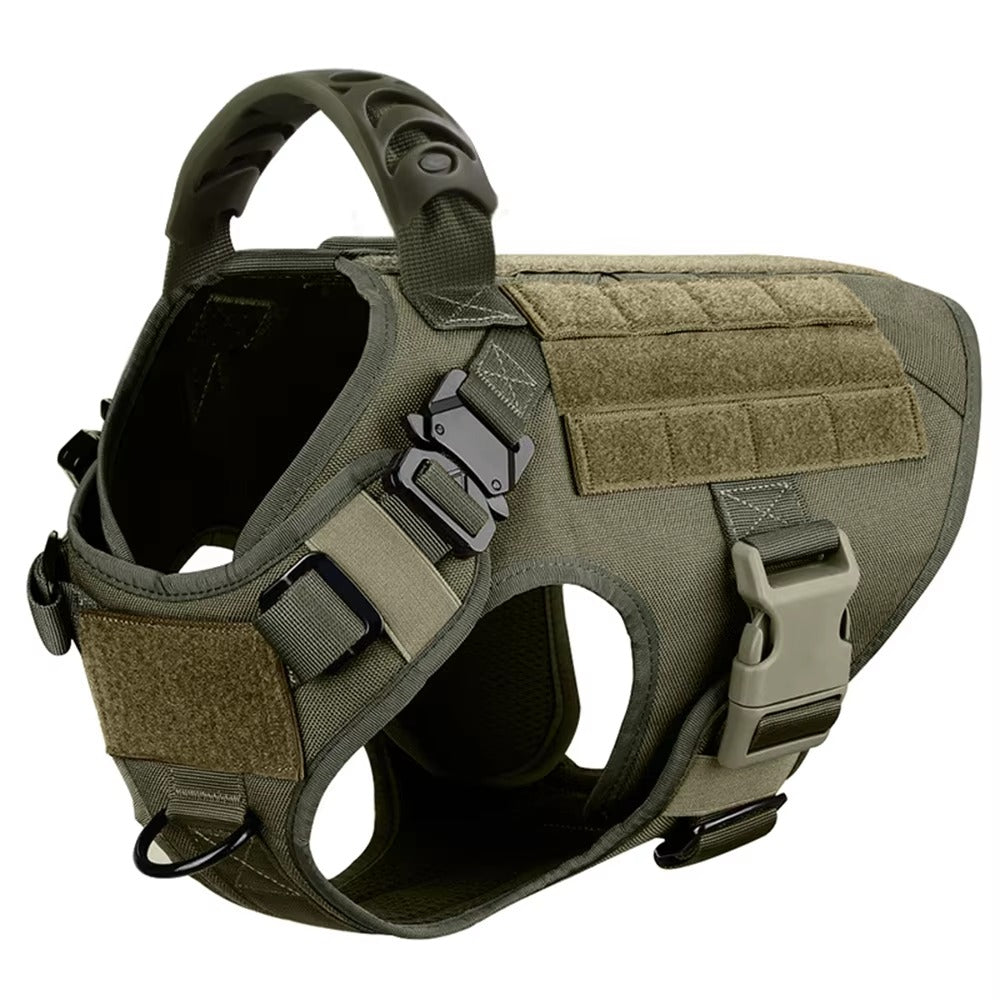 Black tactical harness shown from the side