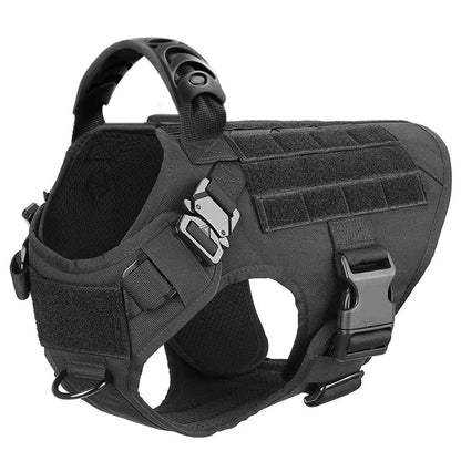 Black tactical harness shown from the opposite side