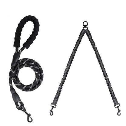 Close-up of the rope handle and leash connection