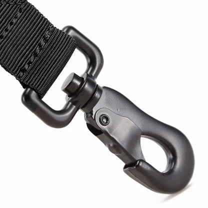 Close-up of the heavy-duty metal swivel clip
