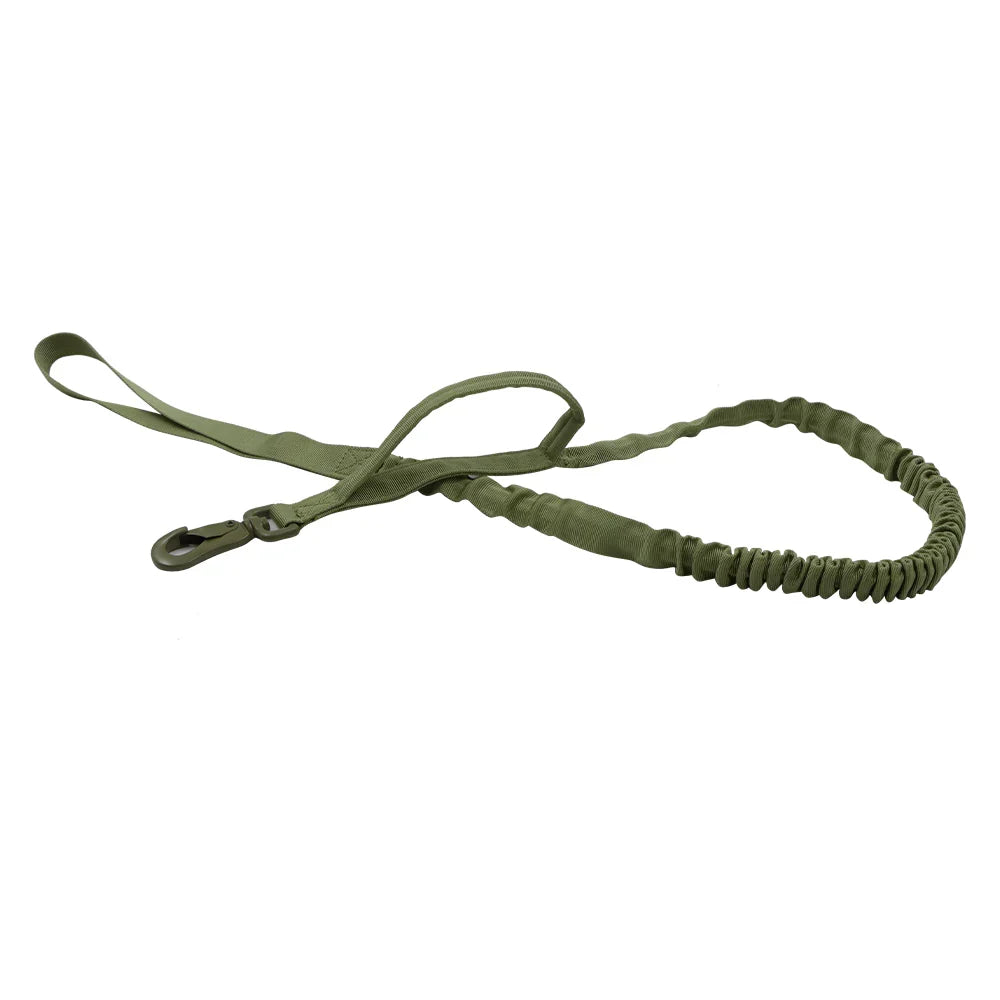 Green tactical bungee leash